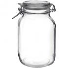 Bormioli Rocco Fido Jar With Clear Lid – 2.13 Litre
