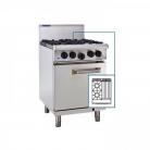 Luus RS-2B3C RS-2B3C 2 Burner 300mm Chargrill & Oven with flame failure