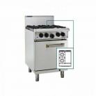 Luus RS-2B3P RS-2B3P 2 Burner 300mm Griddle & Oven with flame failure