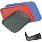 Polypropylene (Plastic) Serving / Fast Food Tray - 350 x 450 - Red