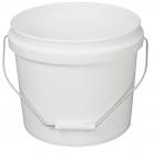 White Plastic Pail & Lid 10 Litre (Bucket)