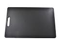 Chef Inox Black Polypropylene Cutting Board With Handle – 300x450x12mm (Allergies)