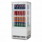 Bromic CT0080G4W Flat Glass 78L LED Single Door Countertop Refrigerator - White