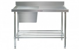 Simply Stainless SS05.1200.L Sink Bench with Splashback