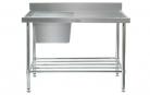 Simply Stainless SS05.7.1200.L Sink Bench with Splashback