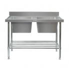 Simply Stainless SS06.2100 Double Sink with Splashback