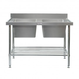 Simply Stainless SS06.7.2100 Double Sink with Splashback
