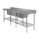 Simply Stainless SS24.7.2400.TB Triple Bowl Sink Bench