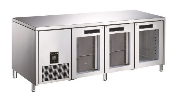 Glacian Bcg62350 Slimline 660mm Deep 4 Glass Door Underbench